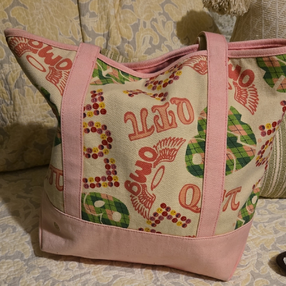 LOL Pink and Cream Tote Bag